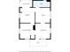 A detailed floor plan showcasing the layout of the home, including the kitchen, bedrooms, living room, and covered deck at 520 E Maple Ave, Gastonia, NC 28054