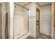 This bathroom features a stand-up shower with glass door and updated shower head at 811 Acclaim Dr, York, SC 29745