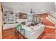 Bright living room featuring a fireplace, built-in shelving, and comfortable seating at 8534 Highgrove St, Charlotte, NC 28277