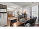 Bright office space featuring a wooden desk, chair, and view of other rooms at 9533 Silverdale Ln, Charlotte, NC 28269
