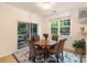 Cozy dining area with round table, four chairs, and large window with backyard view at 1104 Snowbird Ln, Waxhaw, NC 28173