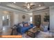 Cozy living room with a trey ceiling, ceiling fan, and plenty of space for entertaining at 1260 Langston Ln, Salisbury, NC 28144