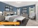 Stylishly designed main bedroom featuring a decorative headboard and a full seating area at 1278 Langston Ln, Salisbury, NC 28144