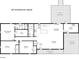 Detailed floor plan showcasing the layout of this charming home's bedrooms, kitchen, living spaces, and outdoor deck at 1537 Spangler Dr, Shelby, NC 28150