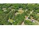 Aerial view of a neighborhood with homes surrounded by lush green trees and winding roads at 1753 Elmwood Dr, Rock Hill, SC 29730