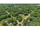 Aerial view shows houses, swimming pools, and lush green trees at 1753 Elmwood Dr, Rock Hill, SC 29730