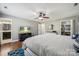Spacious main bedroom with hardwood floors, an en-suite bathroom, and walk-in closet for convenience and comfort at 1753 Elmwood Dr, Rock Hill, SC 29730
