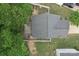 Aerial view of the roof and backyard featuring a wooden deck at 1835 Allegheny Dr, Gastonia, NC 28054