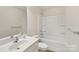 Bathroom featuring sink, tub, and shower at 1835 Allegheny Dr, Gastonia, NC 28054