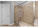 The bathroom includes a tiled walk-in shower with glass door and modern fixtures at 2213 Normandin Ct, Charlotte, NC 28216