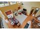 Bright living room with high ceilings, hardwood floors, natural light, fireplace, and modern decor at 2763 Rivendale Ct, Indian Land, SC 29707