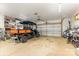 Spacious garage with recreational vehicle, storage, and motorcycle at 2845 Lakefront Dr, Belmont, NC 28012