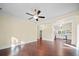 Bright, open-concept living area featuring hardwood floors and seamlessly flowing into the kitchen at 300 W 12Th St, Salisbury, NC 28144