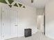 Bedroom featuring geometric wall accents and a door to an ensuite bath at 3003 Salix Bend Dr, Charlotte, NC 28205