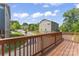 View from a wood deck overlooking the neighborhood and manicured lawns at 3003 Salix Bend Dr, Charlotte, NC 28205