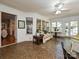 Bright sunroom with mosaic floors, white trim, and a lot of natural light at 4951 Dayspring Dr, Mint Hill, NC 28227