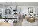Open concept kitchen and living room featuring granite countertops, stainless steel appliances and dining at 7108 Hodges Meadow Ln, Charlotte, NC 28213