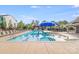 Large community pool with ample seating and sunbathing area for residents to enjoy at 7205 Finnigan Rd, Charlotte, NC 28215