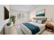 Cozy main bedroom with natural light, a queen bed, and stylish decor at 7205 Finnigan Rd, Charlotte, NC 28215