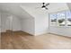 Spacious bedroom featuring hardwood floors and windows at 13618 Tranquil Day Dr, Matthews, NC 28105