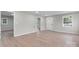 Open living room with neutral paint, recessed lighting, and modern flooring at 1440 10Th Sw Ave, Hickory, NC 28602