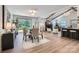 Charming dining area featuring a sliding glass door, seamlessly blends indoor and outdoor living at 1515 Edgewater Dr, Charlotte, NC 28210
