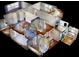 Unique 3D model showcasing the layout and design of the house interior with wood floors at 2645 Kool Park Ne Rd, Hickory, NC 28601