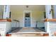 Close-up of front porch, in need of repair, and features access ramp and door at 2645 Kool Park Ne Rd, Hickory, NC 28601