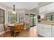 Cozy dining nook near the kitchen, featuring a wooden table and chairs with a view of the outdoors at 2750 Victory Ct, Fort Mill, SC 29715