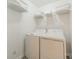Practical laundry room with washer, dryer, and shelving for efficient organization at 2907 Notchview Ct, Charlotte, NC 28210