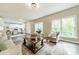Sun-filled living room with views to the kitchen and the outdoors at 2907 Notchview Ct, Charlotte, NC 28210