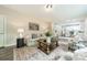 Open-concept living room with a seamless transition to the bright kitchen at 2907 Notchview Ct, Charlotte, NC 28210