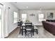 Modern dining area featuring a stylish table with seating for six and an attractive wall decor at 3023 Ballester Rd, Fort Mill, SC 29707