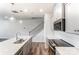 Contemporary kitchen featuring stainless appliances and quartz countertops at 3936 Cheyney Park Dr, Charlotte, NC 28269