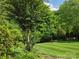 Backyard featuring manicured lawn and mature trees at 6017 Lowergate Dr, Waxhaw, NC 28173