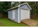 Spacious shed in backyard perfect for storage or workshop with ramp and door at 6512 Porterfield Rd, Charlotte, NC 28226