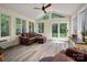 Cozy sunroom offers abundant natural light and comfortable seating for relaxation at 6512 Porterfield Rd, Charlotte, NC 28226