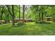 Charming single-story brick home with mature trees and landscaping at 7021 Linda Lake Dr, Charlotte, NC 28215