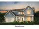 Charming two-story home with gray siding, white trim, and an inviting front porch at 7040 Stella Pl, Stanley, NC 28164