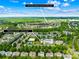 Aerial view of the neighborhood amenities including the pool, sand volleyball, and tennis courts near 7316 Hamilton Bridge Rd at 7316 Hamilton Bridge Rd, Charlotte, NC 28278