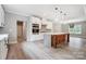 Modern kitchen featuring a large island, stainless steel appliances, and sleek finishes at 762 Highway 274 Hwy, Clover, SC 29710