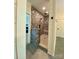Modern walk-in shower featuring stylish tilework, rainfall showerhead, and a built-in bench at 762 Highway 274 Hwy, Clover, SC 29710