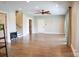 Large basement with wood floors and recessed lighting, ready for customization and enjoyment at 7768 Pinecone Ln, Hickory, NC 28602