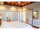 Stunning bedroom with bed and ensuite bath access, offering comfort and style at 7768 Pinecone Ln, Hickory, NC 28602