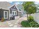 Backyard featuring a stone walkway and neutral colored siding at 7908 Rea View Ct, Charlotte, NC 28226
