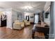 Inviting living room with hardwood floors and modern decor at 8532 Piccone Brook Ln, Charlotte, NC 28216