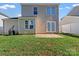 Backyard featuring green grass and patio at 8610 Sawleaf Ct, Charlotte, NC 28215