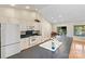 Functional kitchen featuring ample counter space, modern appliances, and seamless flow to the dining area at 9561 Island Point Rd, Sherrills Ford, NC 28673