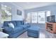 Comfortable living room with large windows allowing natural light to filter in at 108 Britt Ln, New London, NC 28127