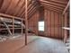 Unfinished attic space ready to be transformed with a window for natural light at 1111 Unionville Church Rd, Monroe, NC 28110